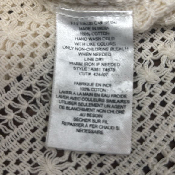 JOIE BNWT Boho Fringe Crochet Top - Picture 6 of 10